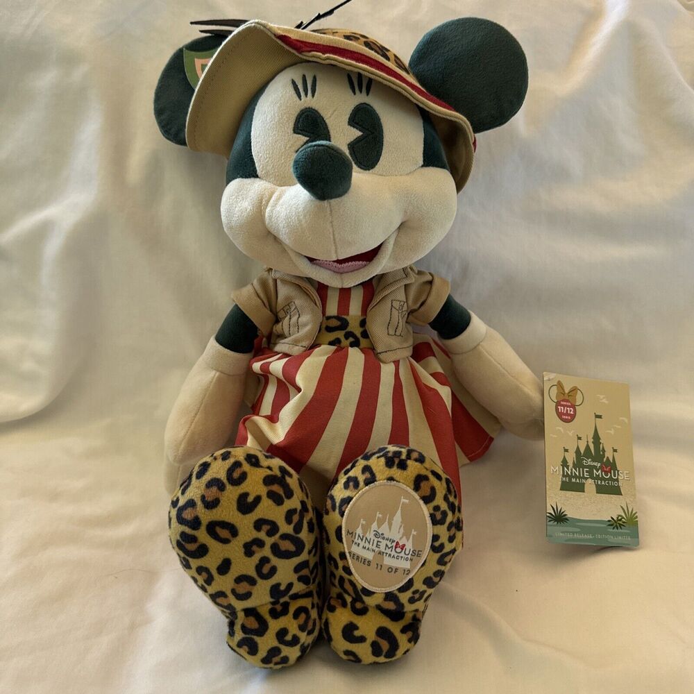 Minnie Mouse Main Attraction Jungle Cruise Plush 11 of 12 NWT